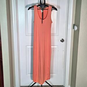 Capella womens orange maxi dress with a v-neckline size 1XL (US 16 - 18)